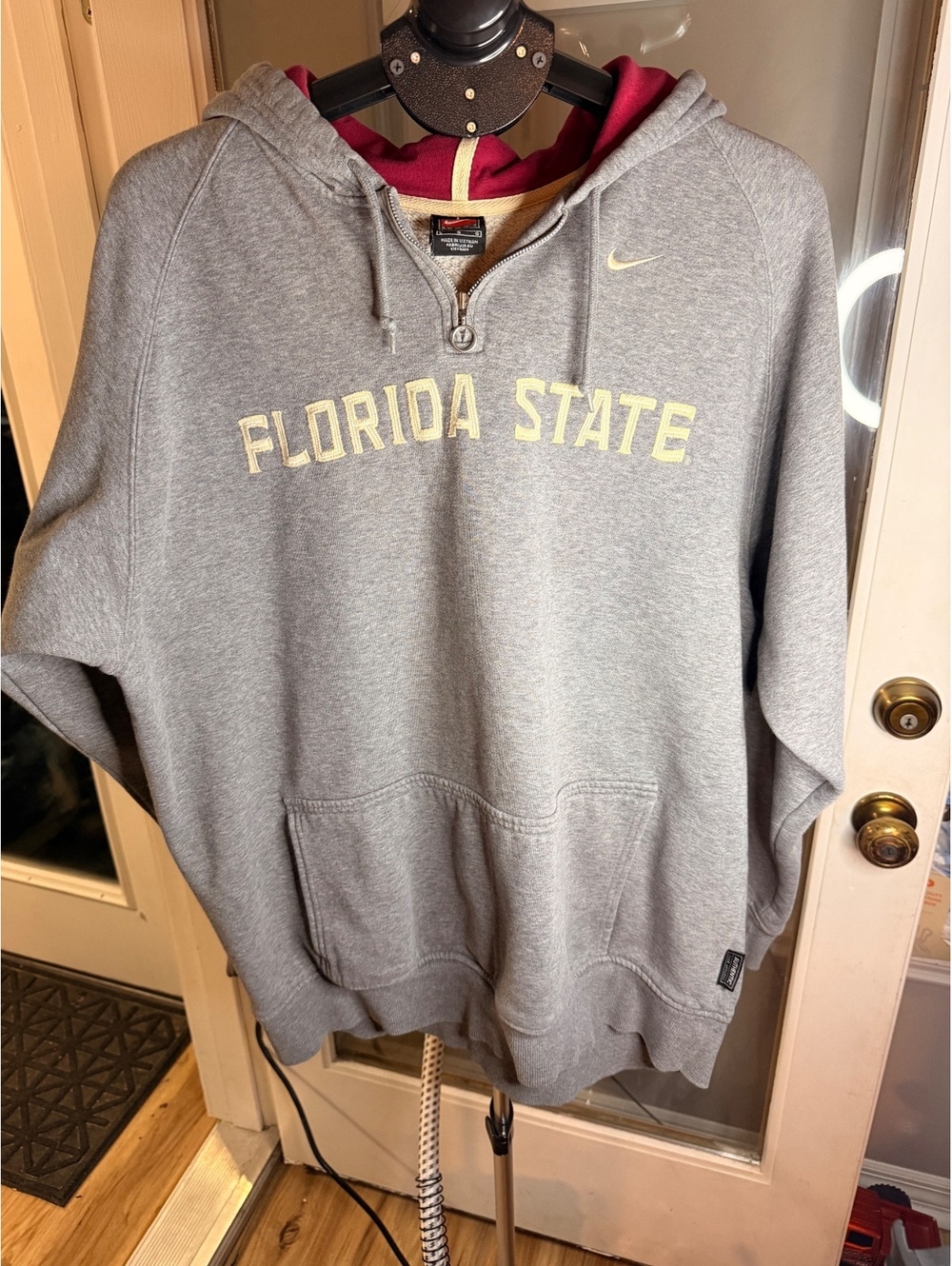 Nike Florida State Seminoles Gray Pullover Hoodie
